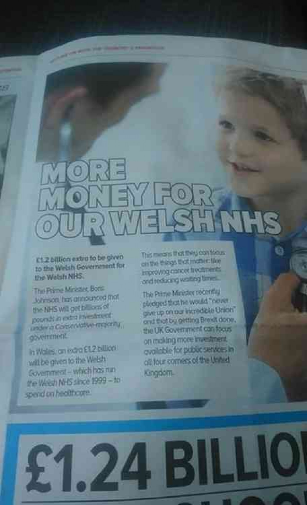 The Conservative leaflet delivered in the Wells Constituency (Photo: Ollie Hulme) The Conservative leaflet delivered in the Wells Constituency (Photo: Ollie Hulme)