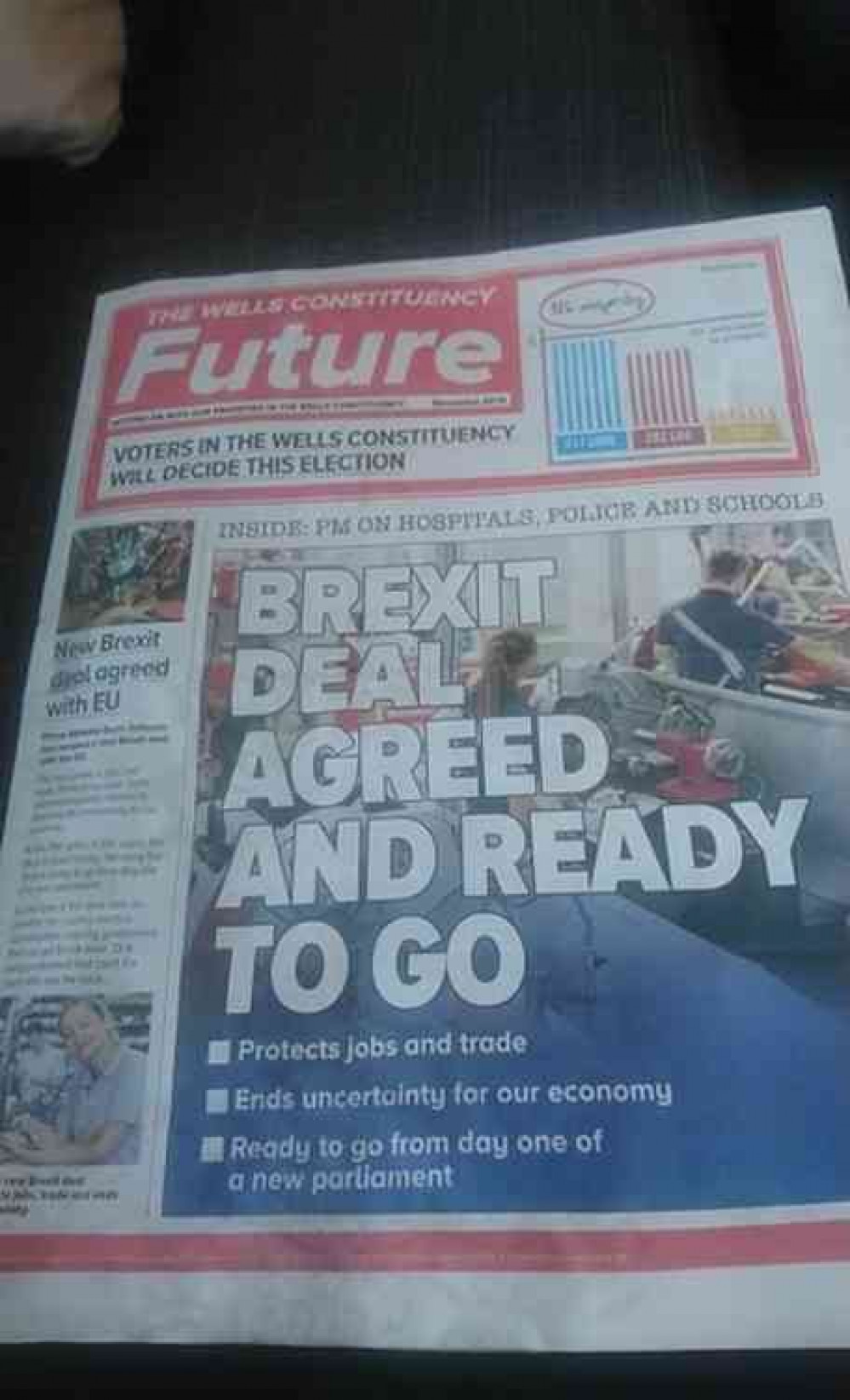 The Conservative leaflet delivered in the Wells Constituency (Photo: Ollie Hulme) The Conservative leaflet delivered in the Wells Constituency (Photo: Ollie Hulme)