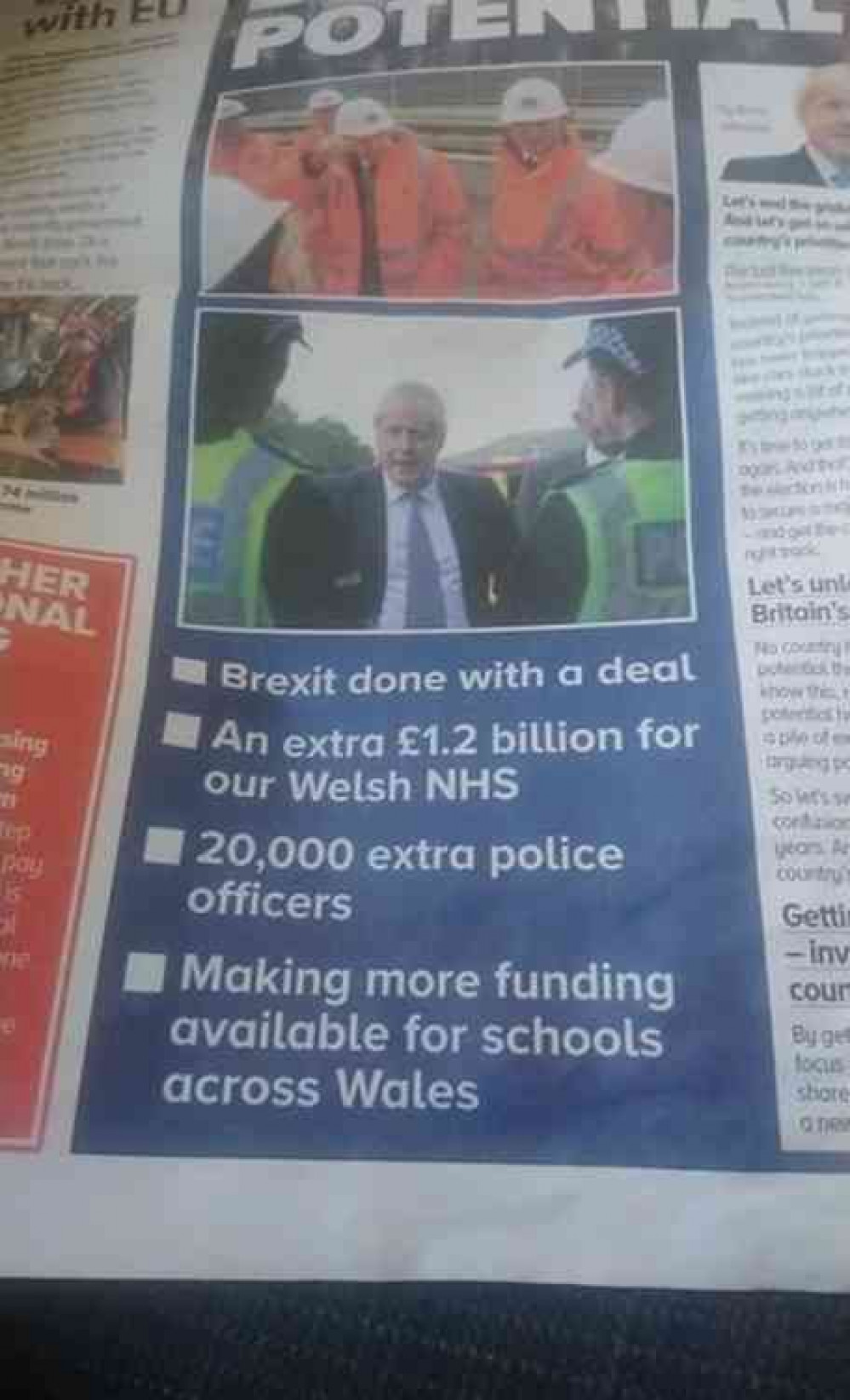 The Conservative leaflet delivered in the Wells Constituency (Photo: Ollie Hulme) The Conservative leaflet delivered in the Wells Constituency (Photo: Ollie Hulme)