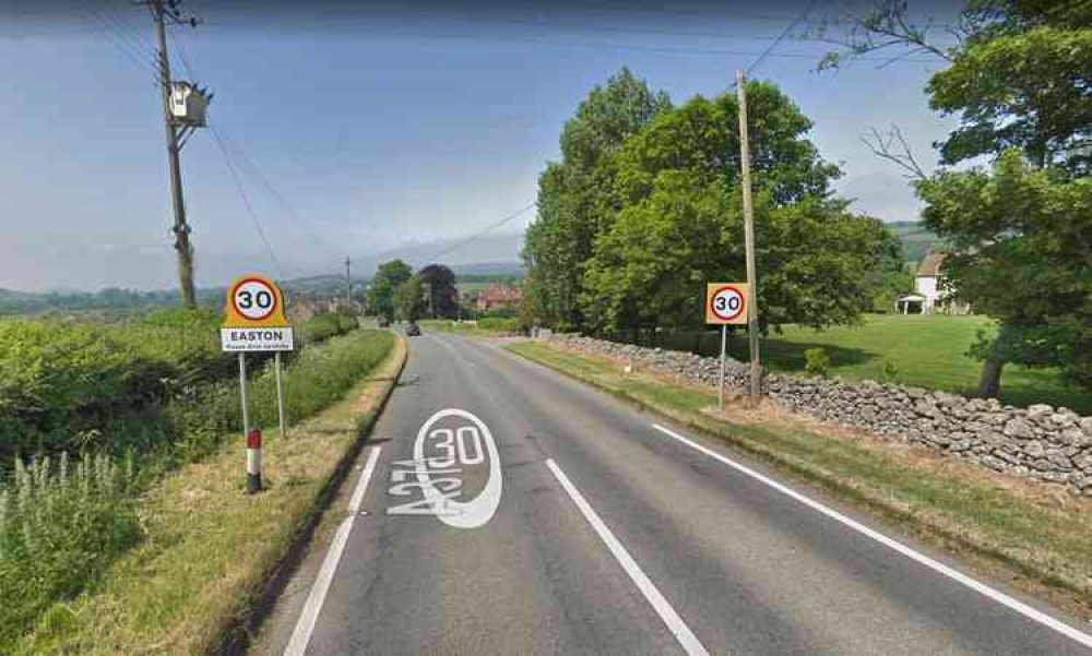 The A371 through Easton - see today's mobile speed camera locations (Photo: Google Street View)