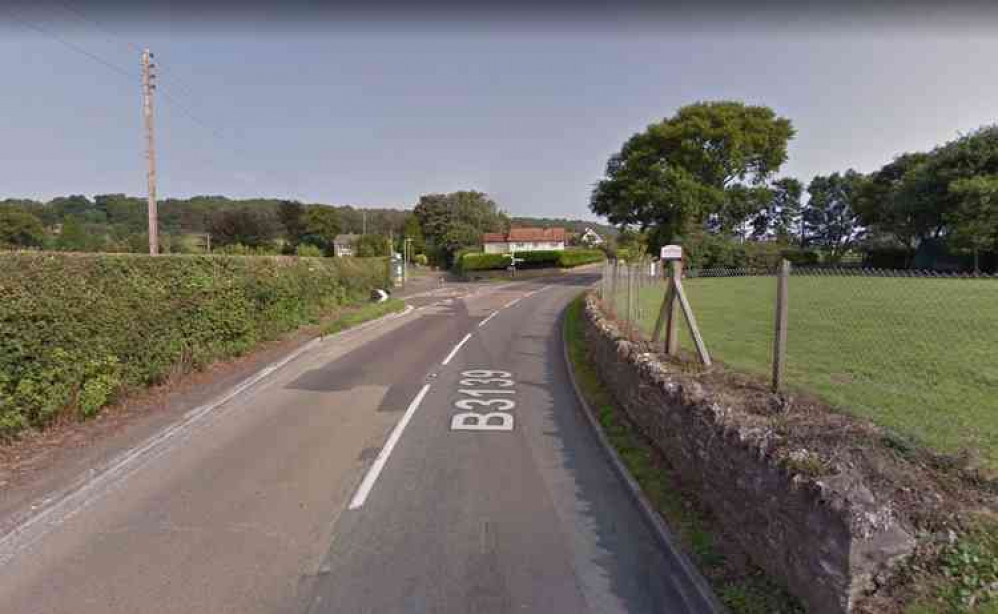 The B3139 Bath Road in West Horrington - see today's mobile speed camera locations (Photo: Google Street View)