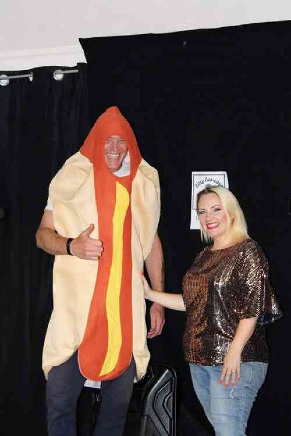 Meet Security Sausage Wayne Banks, with promoter Heather Bryson-Banks