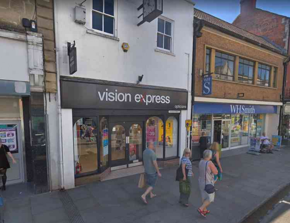 The break-in happened at Vision Express (Photo: Google Street View)