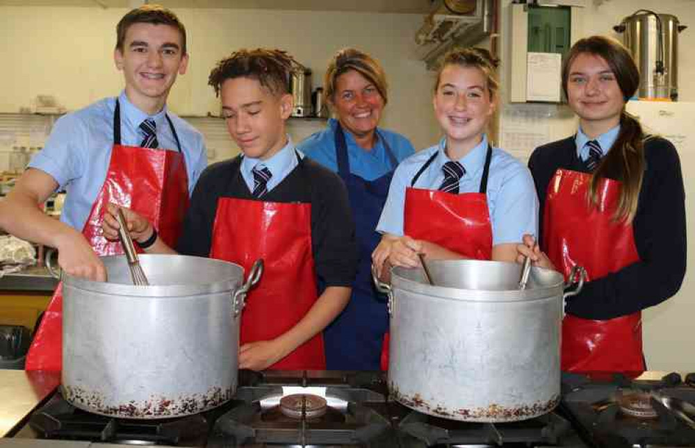 The soups will be cooked at the Blue School's professional quality kitchens