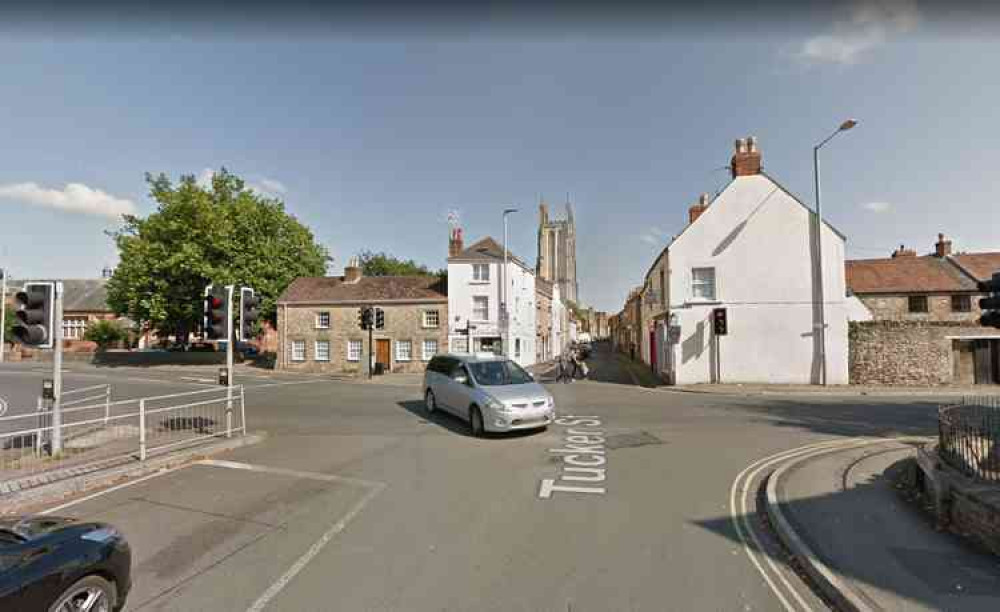 There will be temporary traffic lights at the junction where Tucker Street meets Portway, St Cuthbert Street and Princes Road (Photo: Google Street View) There will be temporary traffic lights at the junction where Tucker Street meets Portway, St Cuthbert Street and Princes Road (Photo: Google Street View)