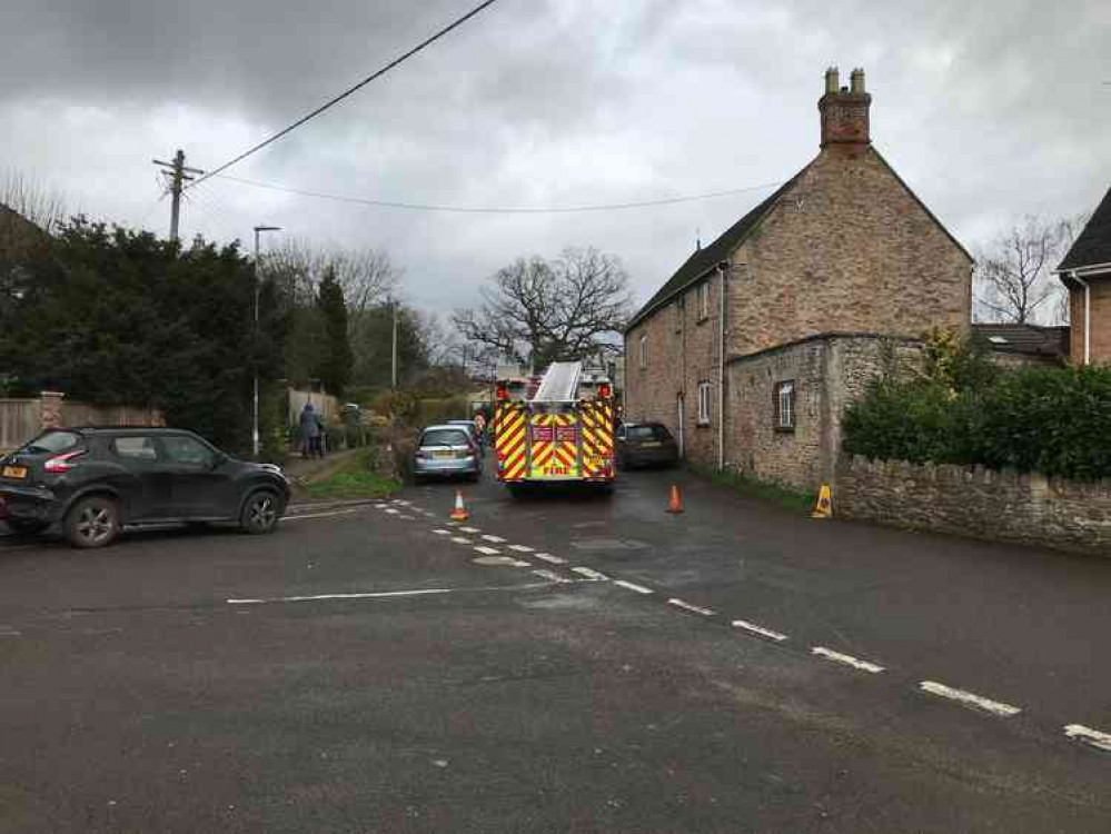 North Road closed off following the crash