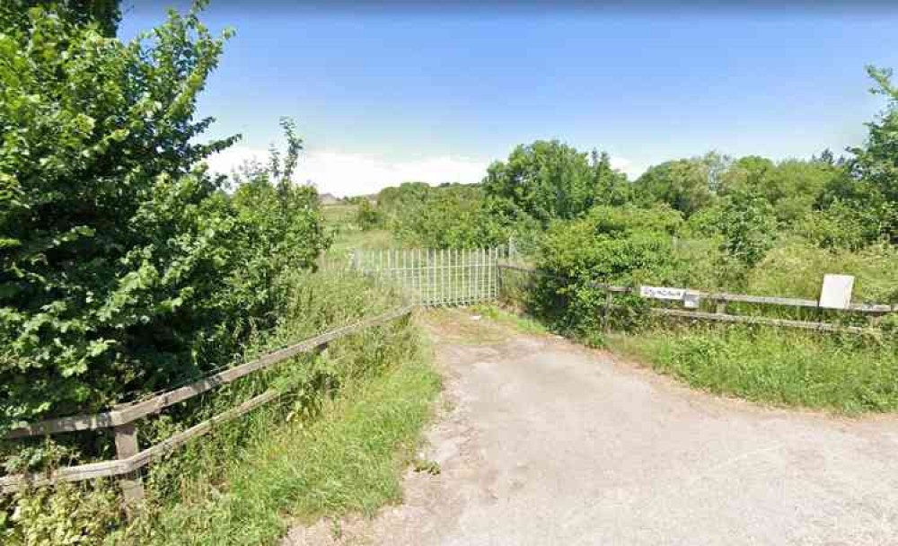 The site where the community hub for Coxley will be built (Photo: Google Street View)