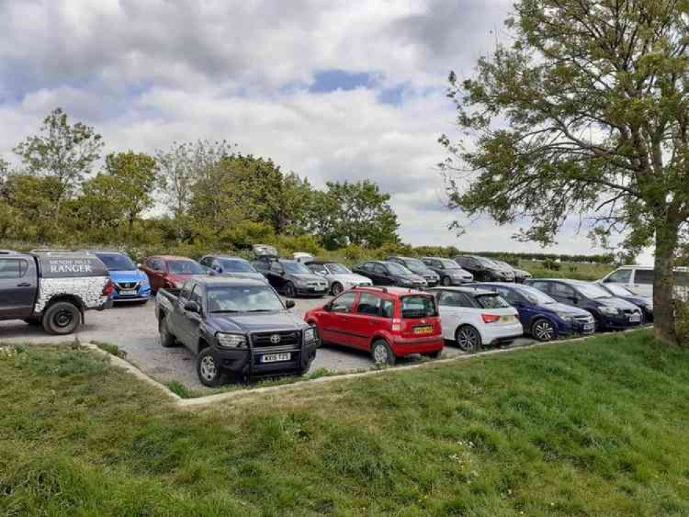 A packed car park at Deer Leap (Photo: Mendip Hills AONB)