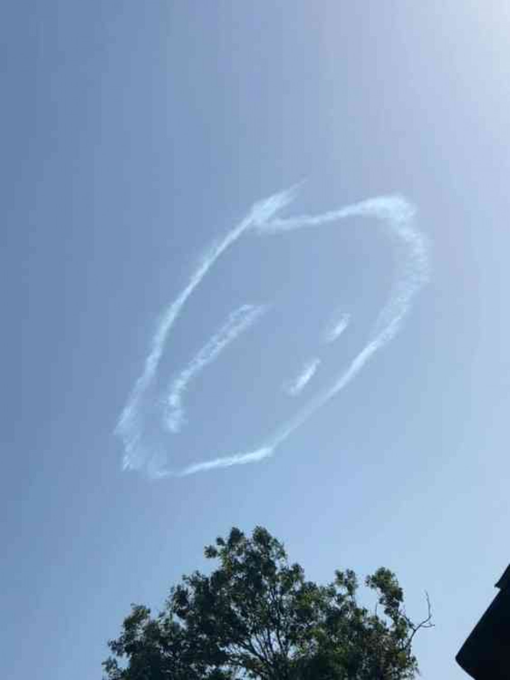 The smile in the sky above Wells (Photo: Shauna Philpott)