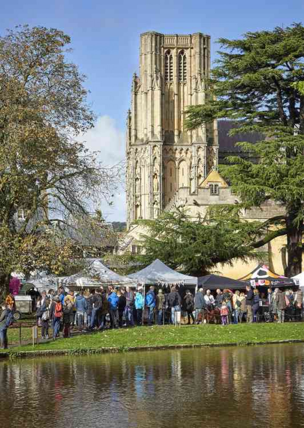 Wells Food Festival in the medieval heart of the city (Photo: John Law)