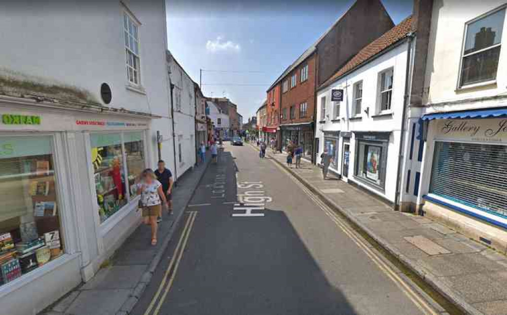 The lower end of Wells High Street will be pedestrianised (Photo: Google Street View)