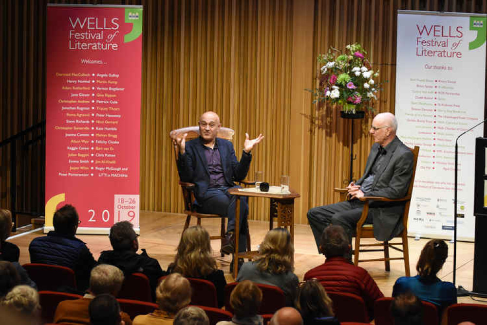 Jim Al-Khalili in discussion at the festival