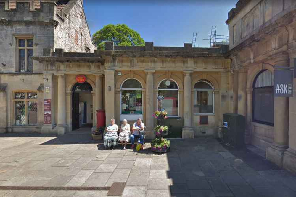 The Post Office in Wells Market Place when it was still open (Photo: Google Street View)