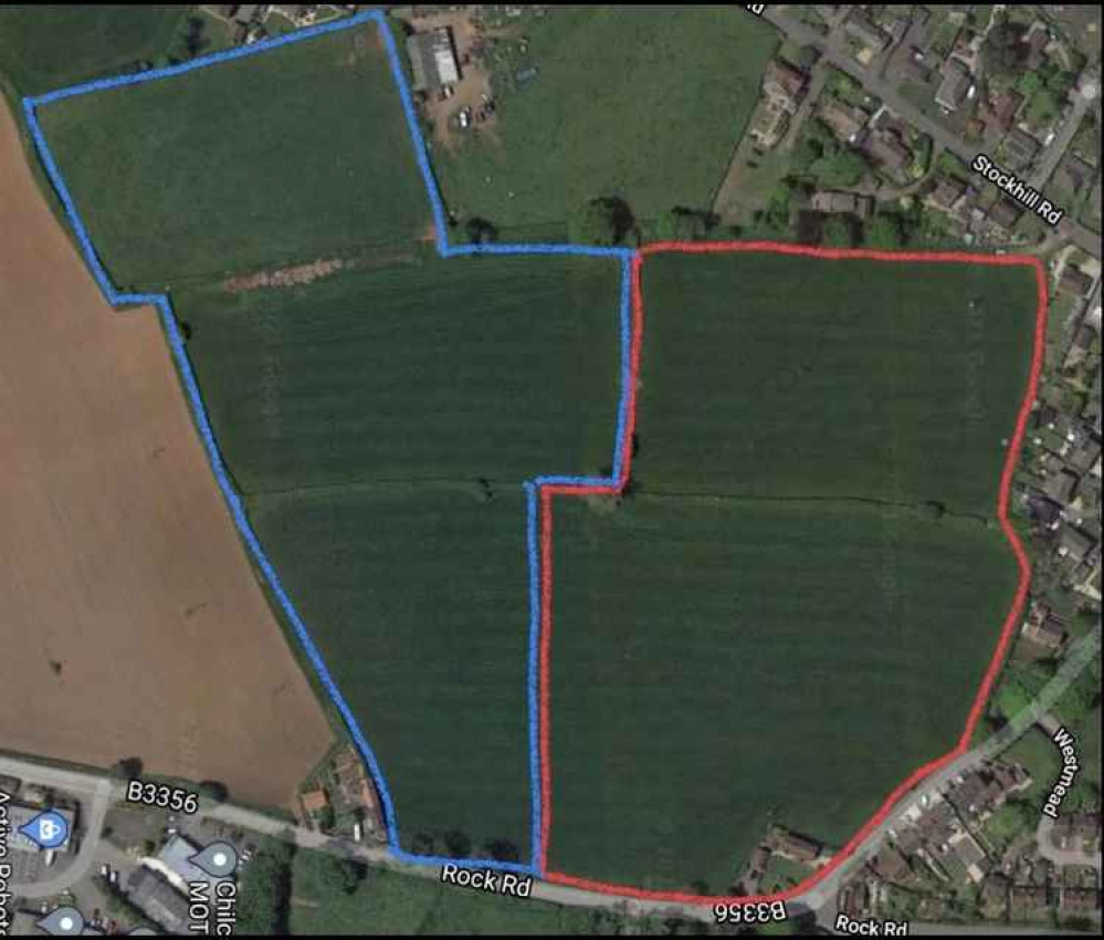 Proposed site of 95 homes on B3356 Naish's Cross in Chilcompton (Photo: CARO)