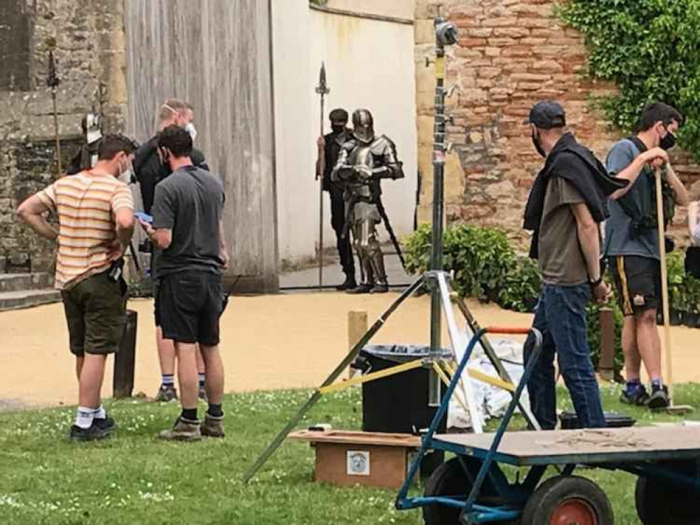 Dungeons and Dragons filming in Wells today