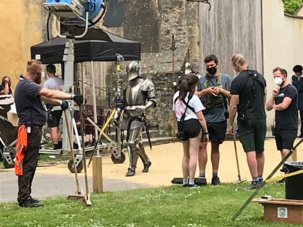 Dungeons and Dragons filming in Wells today